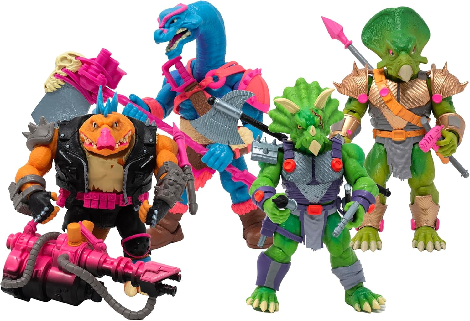 Boss Fight Studio Saurozoic Warrior Wave 1, Set of 4 – Triax