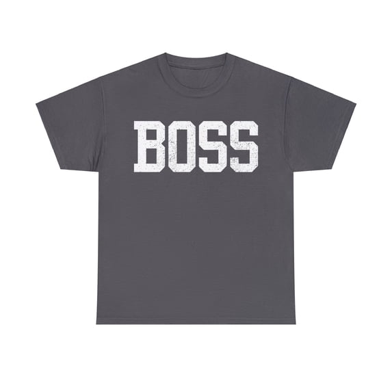 Boss Funny Tshirts for Dads Hilarious Matching Tees Unisex Heavy Cotton Tee