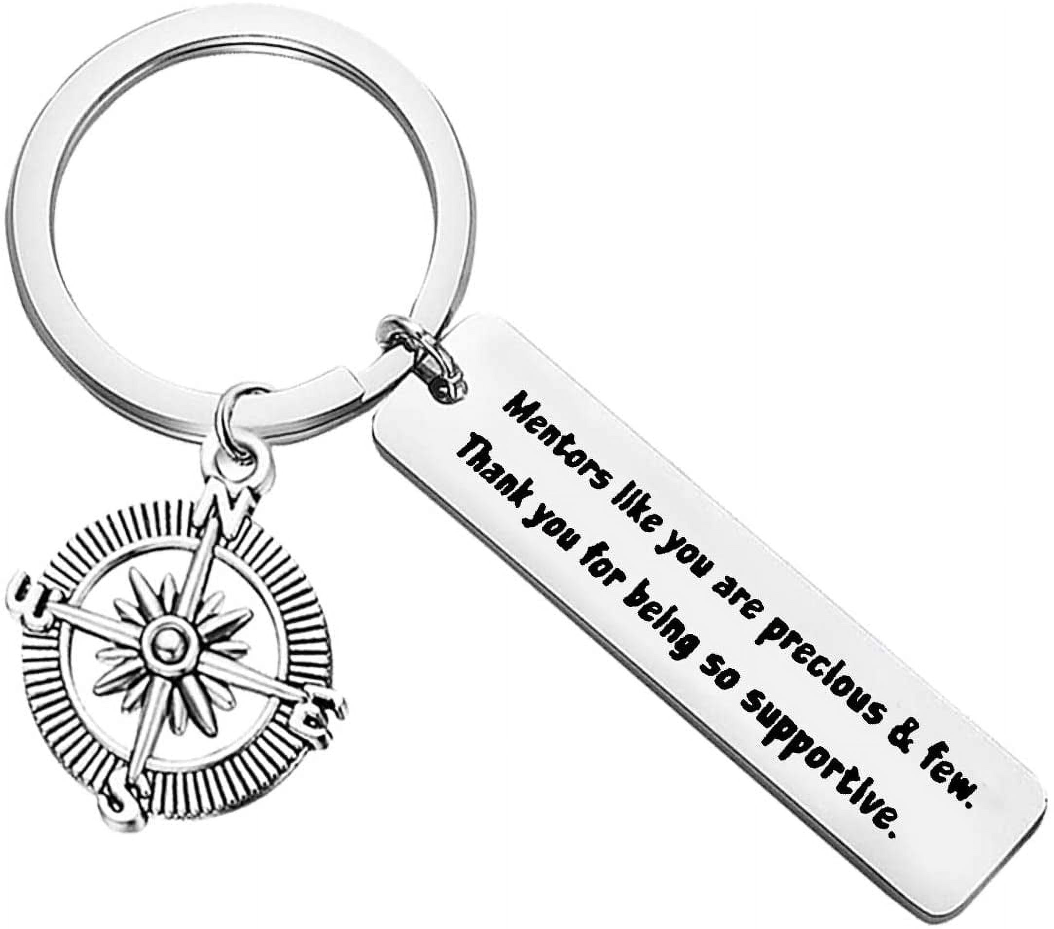 Thank You Mentor Keychain - Appreciation Gifts For Boss Coworker Teacher Retirement Present