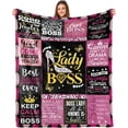 thumbnail image 1 of Boss Gifts for Men Women Boss Day Gifts for Men Women Boss Gifts from Employees Boss Birthday Gifts for Men Boss Appreciation Gifts for Men Boss Gifts for Christmas Throw Blanket 50x60 Inches, 1 of 5