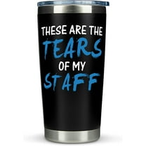 Boss Gifts "Tears of My Staff Travel" Coffee Mug/Tumbler 20oz - Funny Idea for Worlds Best Boss, Assistant, Men, Man, Women, Him, Birthday, Principal, Female, Bosses Day, Office, From Employees