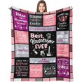 thumbnail image 1 of Boss Gifts for Women Men, Boss Lady Gifts for Women, Boss Day Gifts for Her/Women, Boss Appreciation Gifts, Gift for Boss Female, Best Boss Birthday Gifts for Women, Boss Lady Throw Blanket 60"X50", 1 of 5