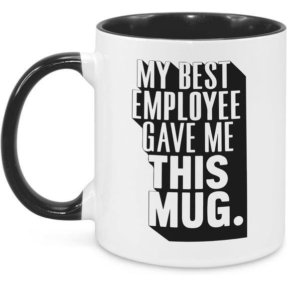 Boss Gifts Worlds Best Boss Mug 11Oz Christmas Gift for Bosses Manager Leader Supervisor, Funny Birthday Gifts Bosses Day Gift for Men Women, My Best Employee Gave Me This Mug