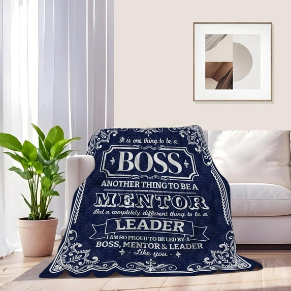 Boss Gifts for Men, Gifts for Boss, Boss Birthday Gift for Men, Boss Day Gifts, Gifts for boss Male, Boss Leader Manager Gifts Ideas Blanket, 50x60
