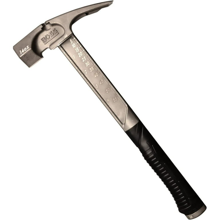 Boss Hammers BH18STHI16S Armed Forces 18oz Steel Smooth Face Hammer with  Hickory Handle