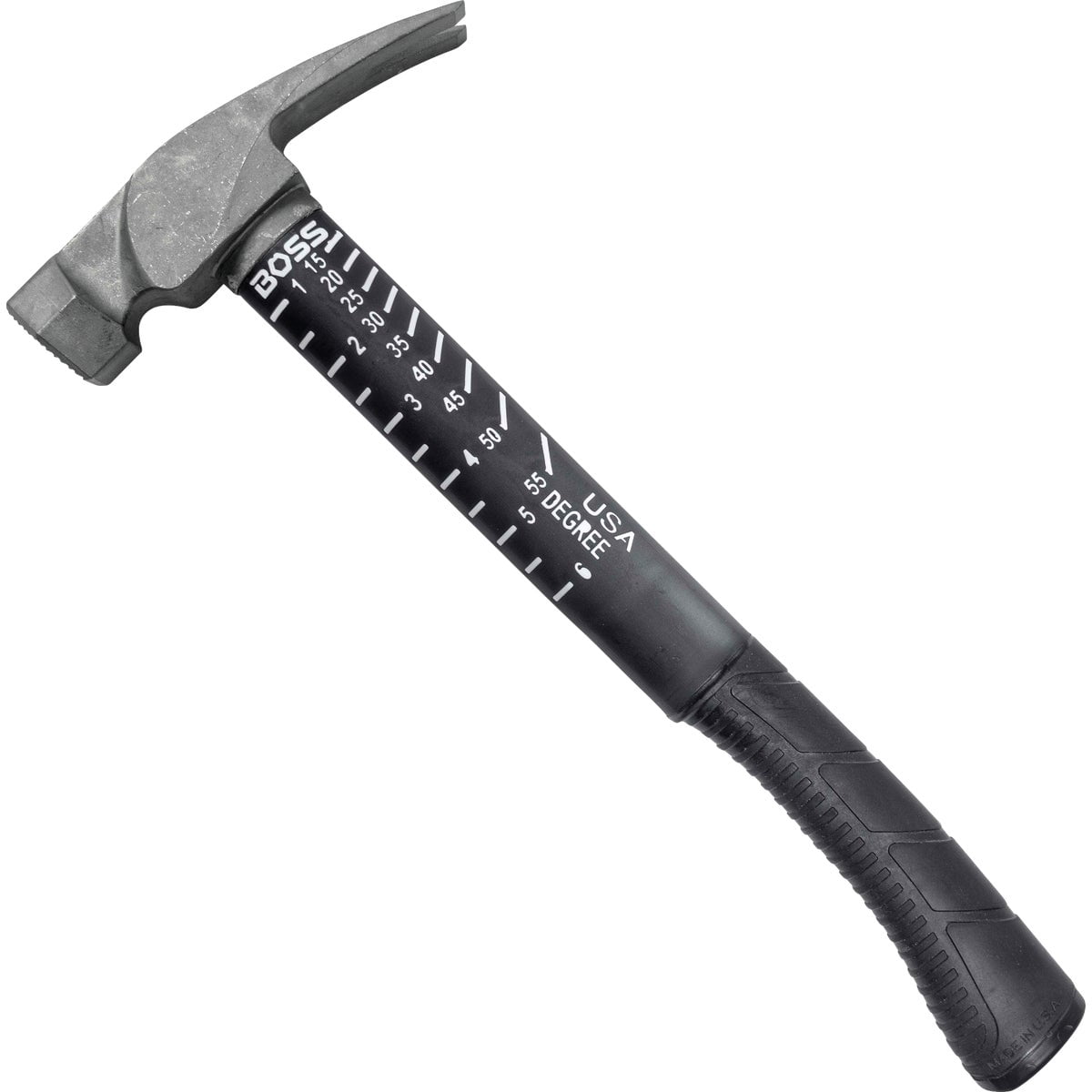 Boss Hammer BH16TIPFS 16 oz. Fiberglass Handle Smooth Face Titanium Hybrid Hammer