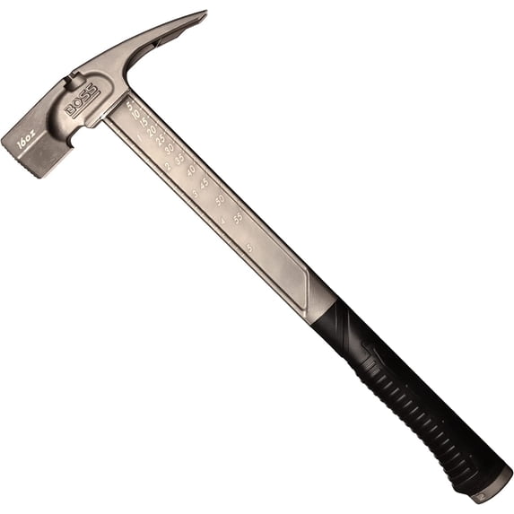 Boss Hammer BH16TIM 16 oz. Pro Series Milled Face Full Titanium Hammer