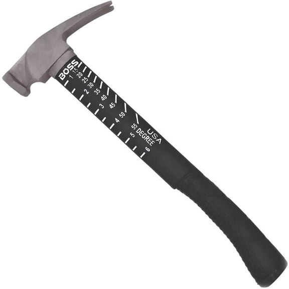 Boss Hammers 12Oz Titanium Fiberglass Handle Hammer Smooth Face