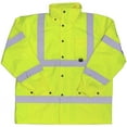 thumbnail image 1 of Boss Hi-Vis Yellow Polyester Rain Jacket XL, 1 of 2