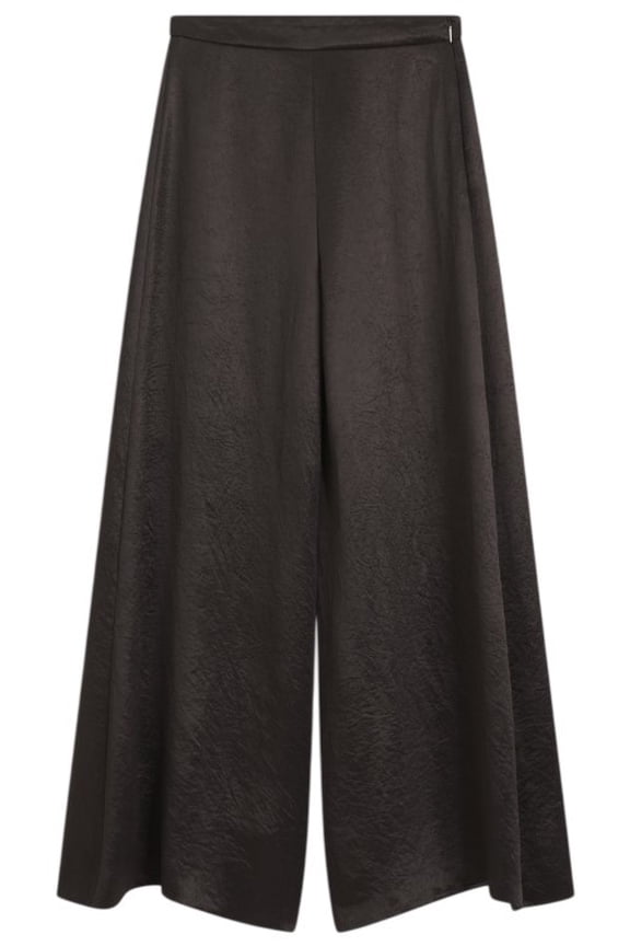 High-Waist Wide-Leg Pants With Elegant Drape (Women's)