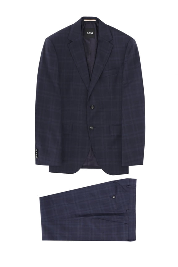 Jeckson Virgin Wool Check Suit (Men's)