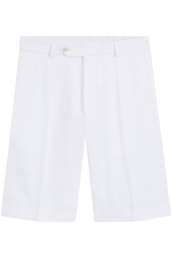 Knee-Length Tailored Shorts With Single Button Closure (Men's)