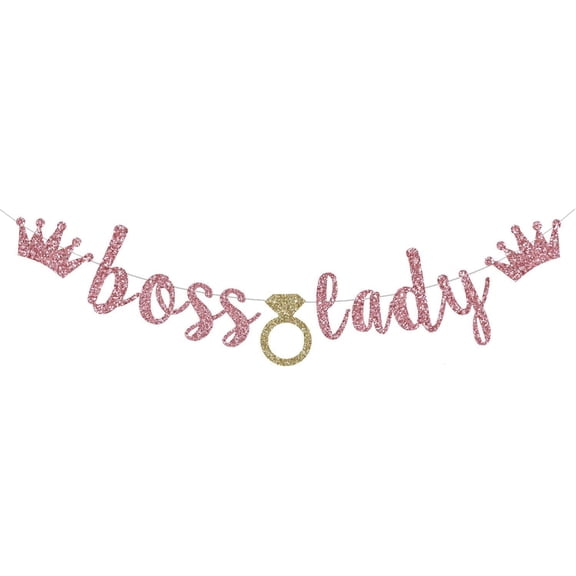Boss Lady Banner, Girls Queen Women Birthday Party Decorations, Baby Shower, Girl Child Kid Baby Shower SignGirls 1st Birthday Banner, Gender Reveal Party Decorations