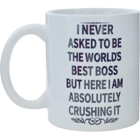 Boss Lady Coffee Mugs with Handle, 11oz Funny Ceramic Cup, Cup for Office and Home, Best Gifts for Women/Mom/Girl/Female Entrepreneur Business Owner and Coworker