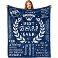 thumbnail image 1 of Boss Lady Gifts for Women-Best Boss Gifts for Women- Boss Day Gifts-Gifts for Female Boss Blankets 60 x50-Boss Christmas Birthday Gifts Ideas- Boss Leader Appreciation Farewell Gift, 1 of 5