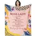 thumbnail image 1 of Boss Lady Gifts for Women, Gifts for Female Boss Blanket 60"x50", Best Boss Gifts for Women, Boss Birthday Gifts for Women, Boss Day Gifts, Christmas Appreciation Gifts for Boss Lady, 1 of 5