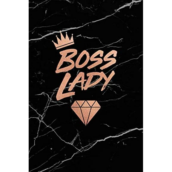 Pre-Owned Boss Lady: Rose Gold and Marble Notebook | College Ruled Journal for Women by Paperlush Press (Paperback)