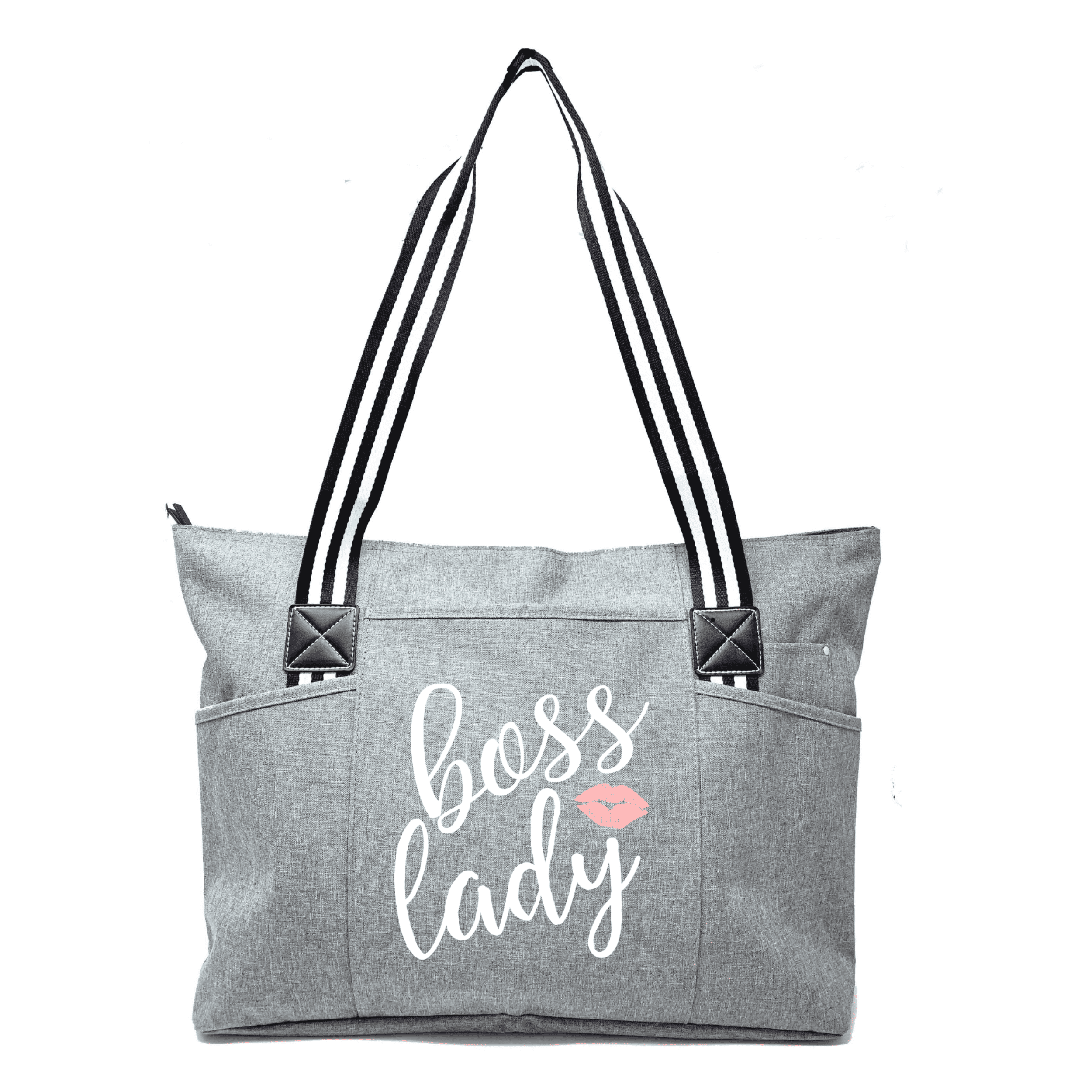 Boss Lady Canvas Tote Bag - Large Capacity Gift For Women, Boss Day, Work, Travel