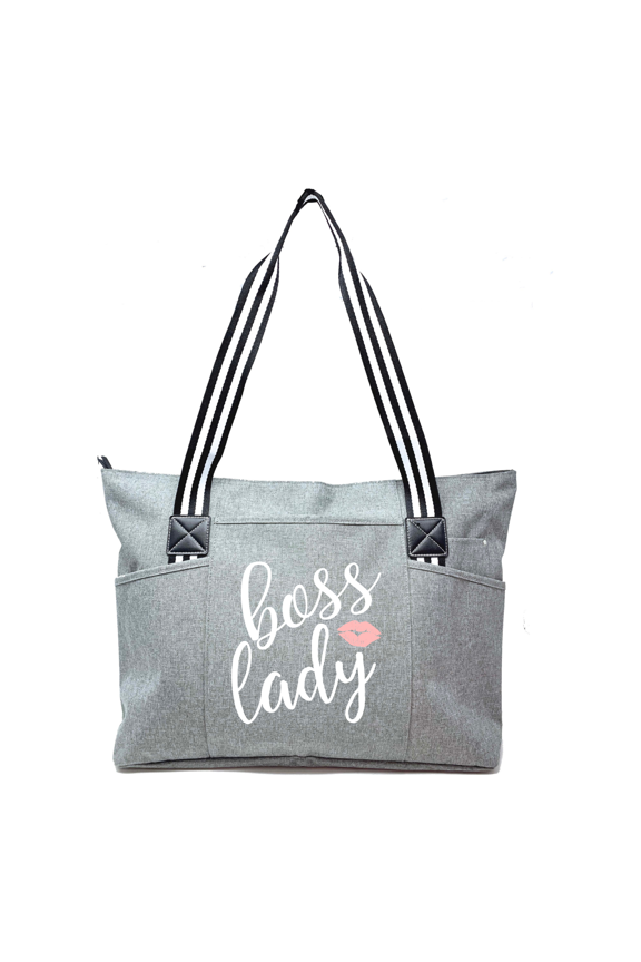 Boss Lady Tessa Gray Tote Bag for Bosses