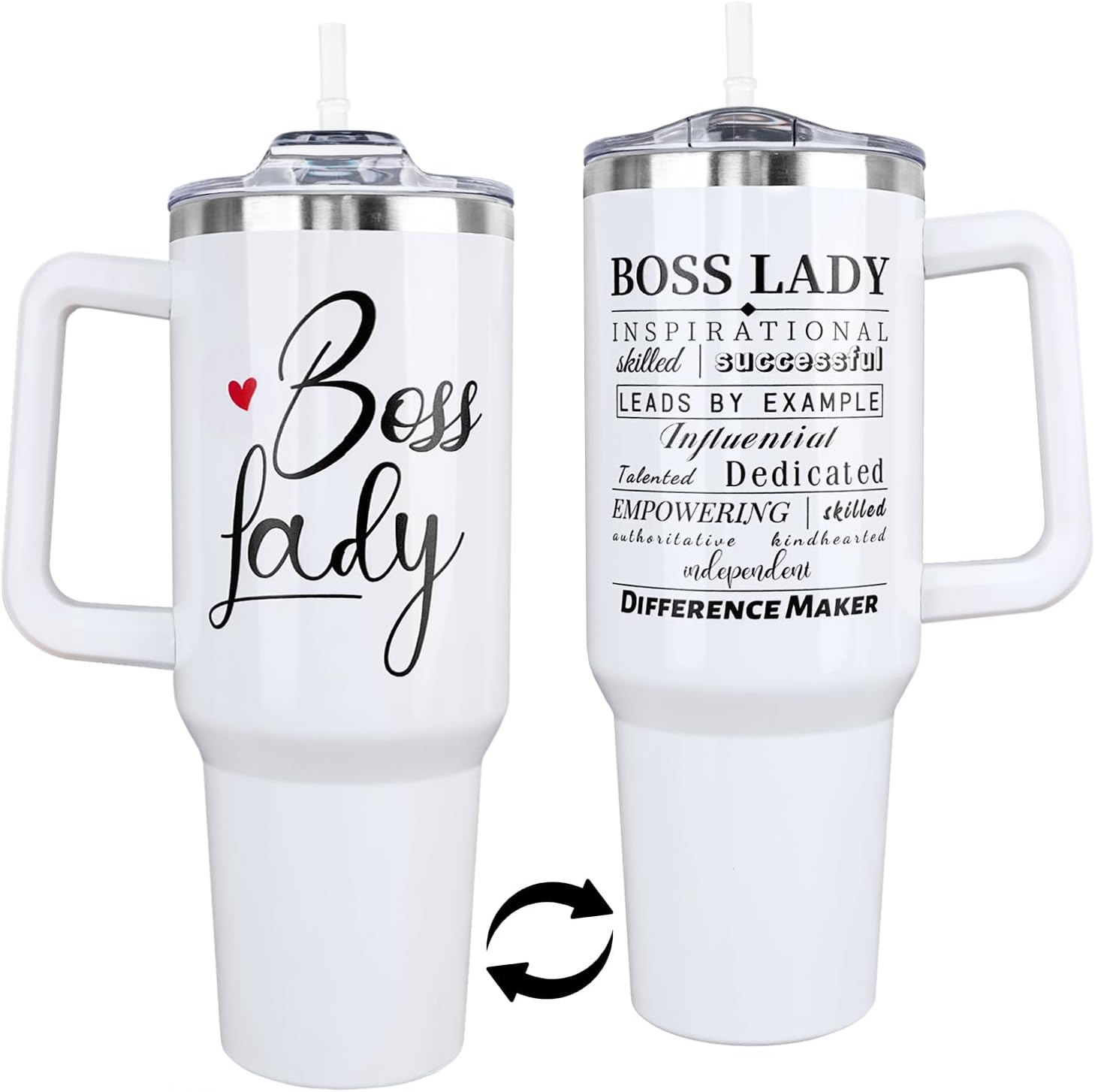 Boss Lady Tumbler 40 Oz, Funny Boss Day Gifts for Her Women, Best Boss Gifts  for Women Office, Christmas Presents for Your Boss, Best Boss Lady Cup  Coffee Mug, 40 Oz Tumbler