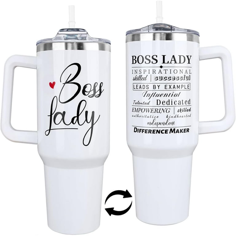 Boss Lady Tumbler 40 Oz, Funny Boss Day Gifts for Her Women, Best Boss Gifts  for Women Office, Christmas Presents for Your Boss, Best Boss Lady Cup  Coffee Mug, 40 Oz Tumbler
