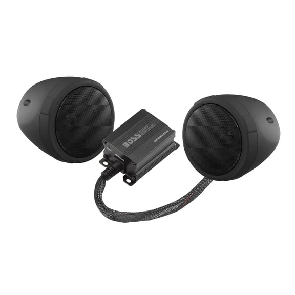 BOSS Audio Systems MCBK420B 3" Weatherproof Bluetooth Motorcycle Speakers Compact Amplifier