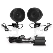 BOSS Audio Systems MCBK420B 3" Weatherproof Bluetooth Motorcycle Speakers Compact Amplifier
