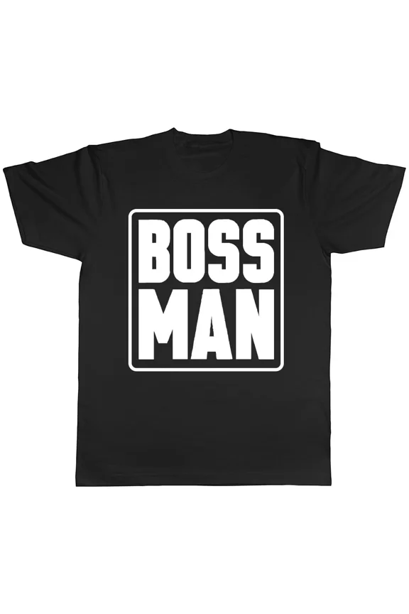 Boss Man Funny Career Office Leadership Humor Design Unisex T-Shirt, S-5XL