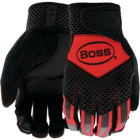Boss Protect with Impact Protection and AX Suede Gloves