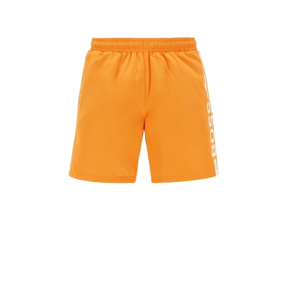 Boss Men's Logo-print swim shorts in recycled fabric