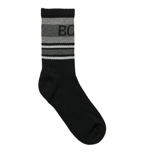 Boss Men's Quarter-length cotton-blend socks with statement logo