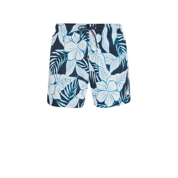 Boss Men's Quick-dry swim shorts with palm-leaf print