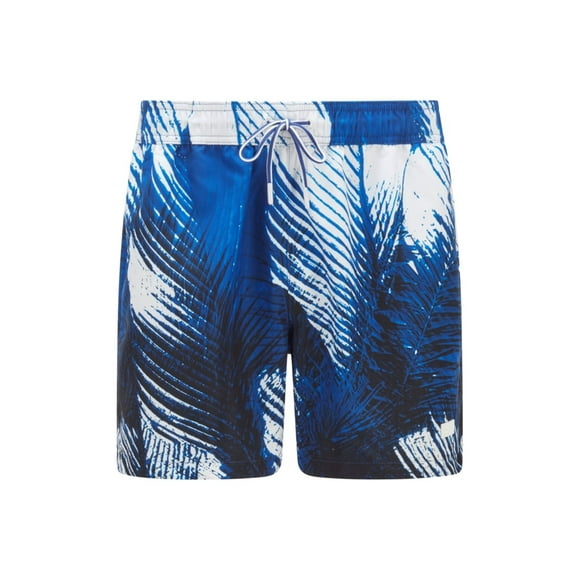 Boss Men's Quick-dry swim shorts with palm-leaf print