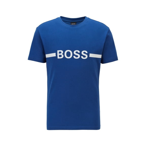Boss Men's Slim-fit T-shirt in cotton with sun protection
