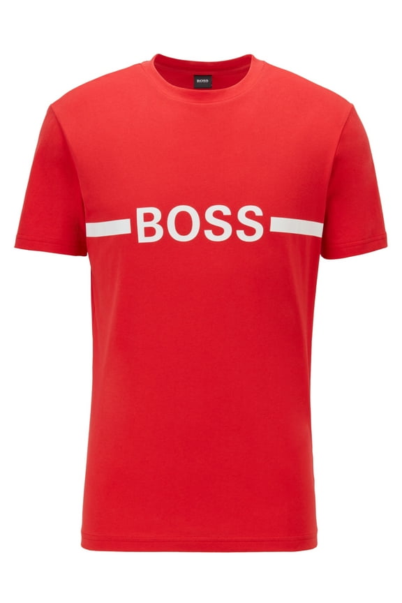 Boss Men's Slim-fit T-shirt in cotton with sun protection