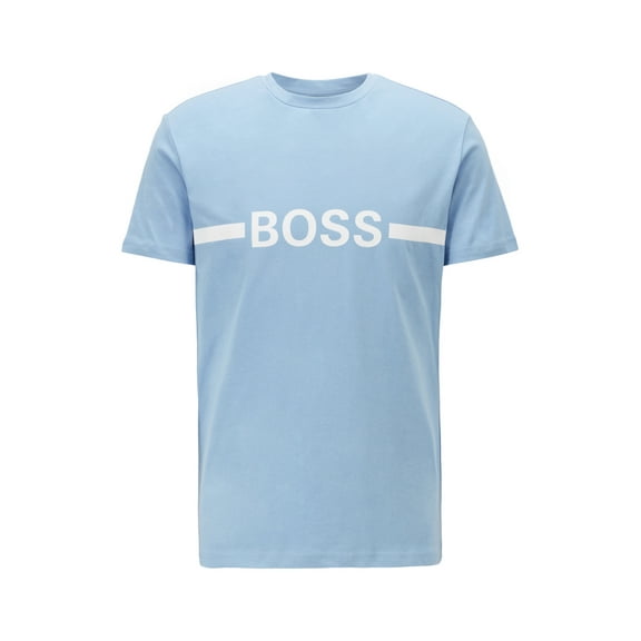 Boss Men's Slim-fit T-shirt in cotton with sun protection