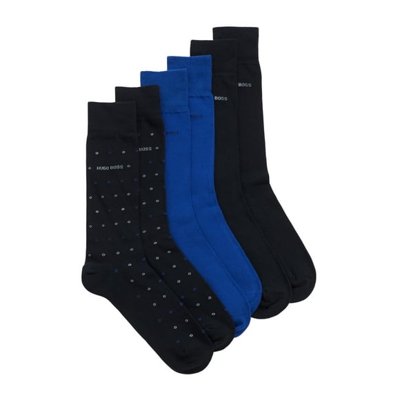 Boss Men's Three-pack of socks in a combed-cotton blend