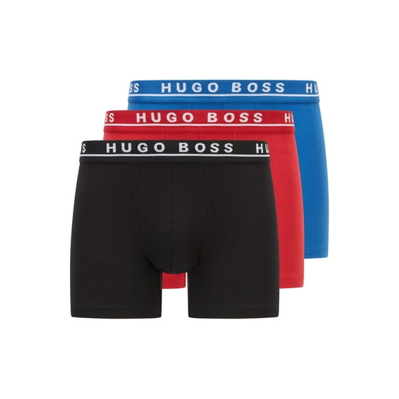 Boss Men's Three-pack of stretch-cotton boxer briefs