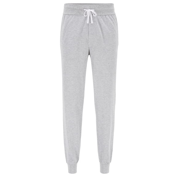 Boss Men's Tracksuit bottoms in cotton with contrast tape and logo