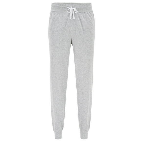 Boss Men's Tracksuit bottoms in cotton with contrast tape and logo