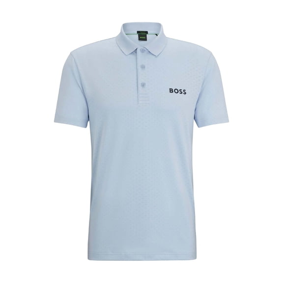 Boss Mens Paddy Tech Contrast Logo Polo Shirt