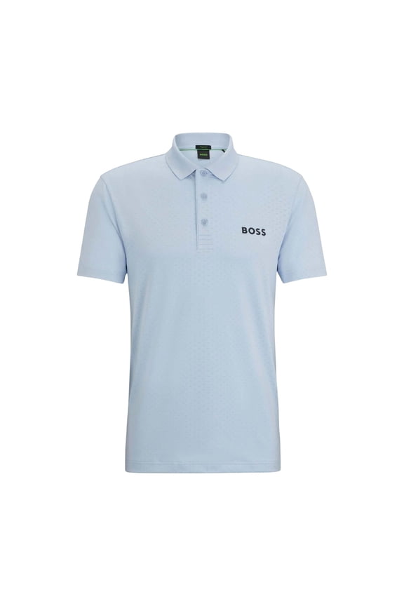 Mens Paddy Tech Contrast Logo Polo Shirt