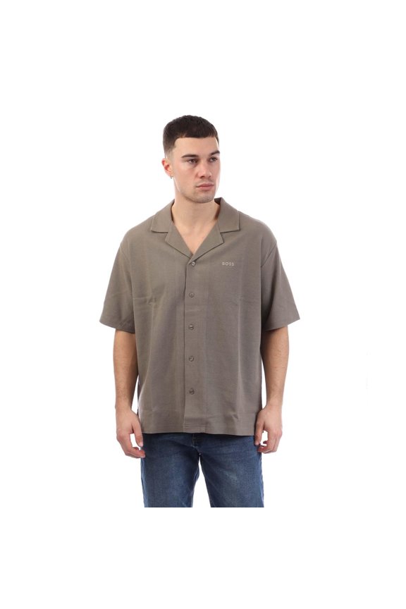 Mens Waffle Knitted Shirt