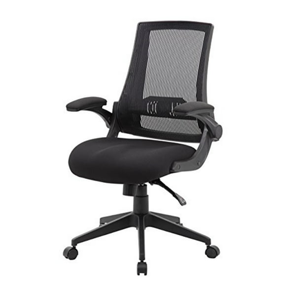 Boss Office Products Mesh Back, Flip Arm Task Chair