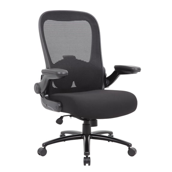 Boss Office Products Big and Tall Mesh Heavy Duty Chair, 400 lb weight capacity