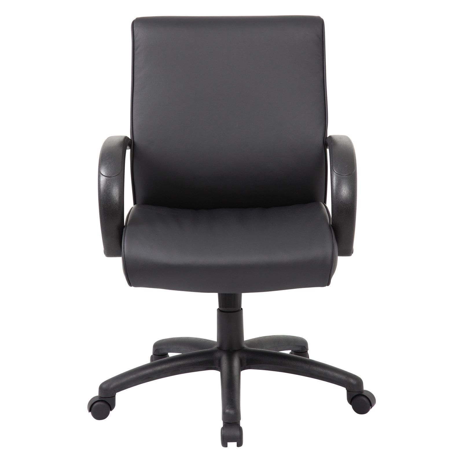 Boss MidBack Commercial Grade Black Upholstered Executive Office Chair