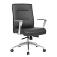 thumbnail image 1 of Boss Office Products Modern Conference Chair with Aluminum Arm and Base, Black, 1 of 10