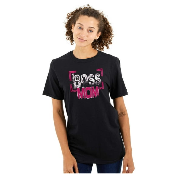 Boss Mom Funny Cute Mothers Day Women's Plus Size Graphic Tee Brisco Brands 5X