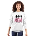 thumbnail image 1 of Boss Mom Funny Mothers Day Momma Women Plus Size Crewneck Sweatshirt Brisco Brands 3X, 1 of 5