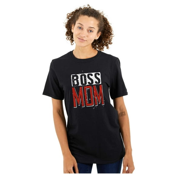 Boss Mom Funny Mothers Day Momma Women's Graphic T Shirt Tees Brisco Brands X